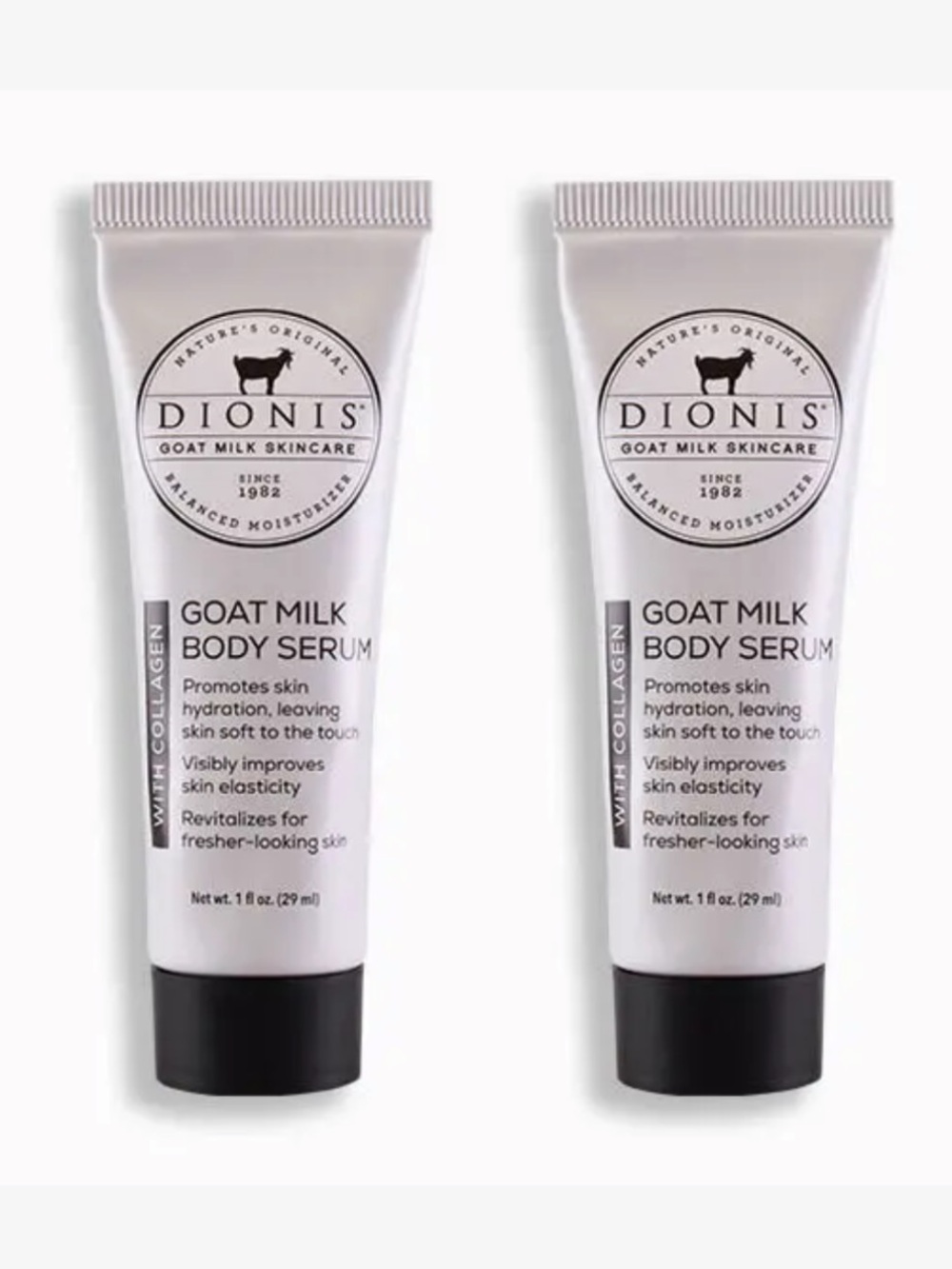 NEW 2x Dionis Goat Milk Body Serum With Collagen Travel
